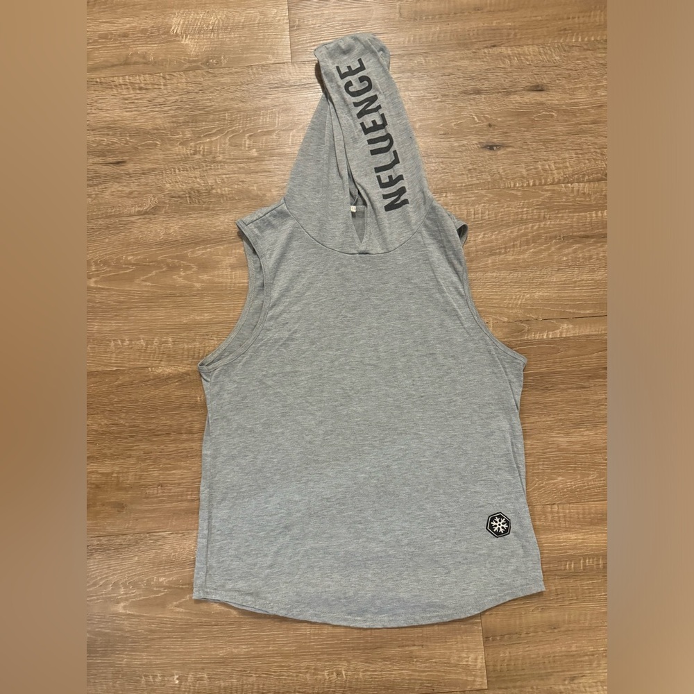 MENS UNBOUNDANDFREE INFLUENCE SLEEVELESS HOODIE TANK